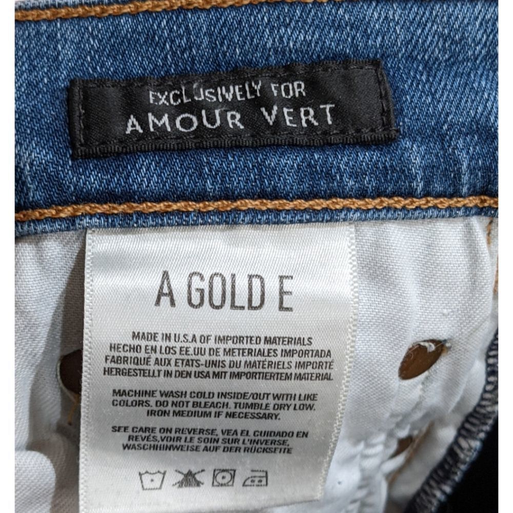 AGOLDE Amour Vert Sophie Crop Jeans Size 25 - Picture 9 of 11